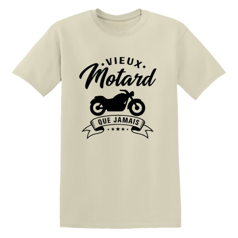 T-shirt Vieux Motard que Jamais humour moto | Teetoi