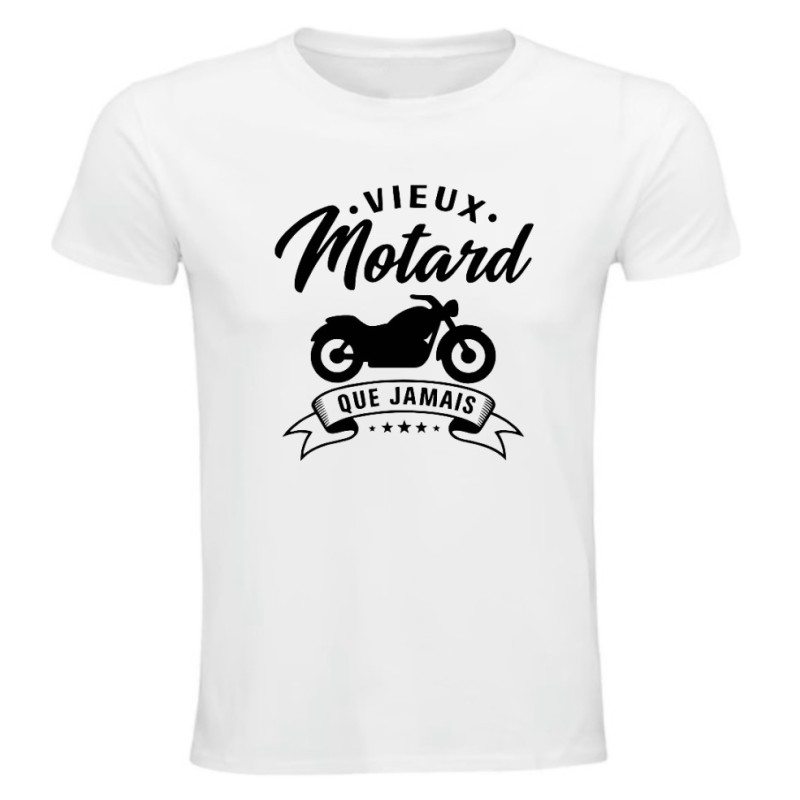 T-shirt Vieux Motard que Jamais humour moto | Teetoi