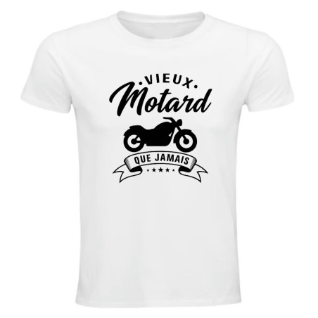 T-shirt Vieux Motard que Jamais humour moto | Teetoi