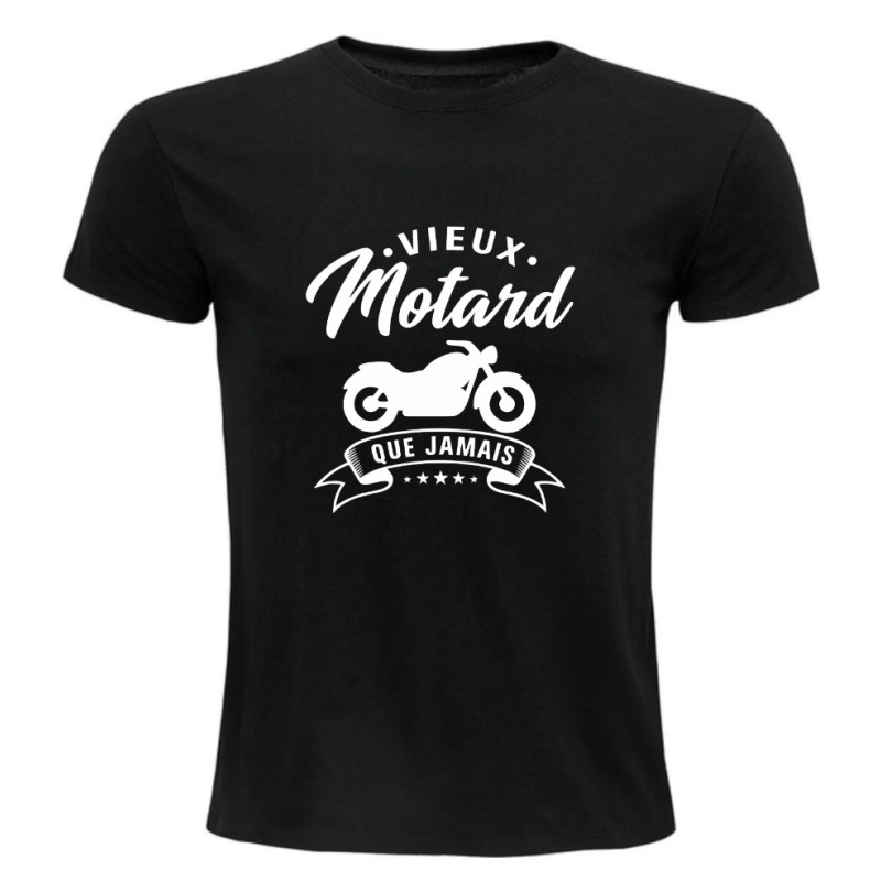 T-shirt Vieux Motard que Jamais humour moto | Teetoi