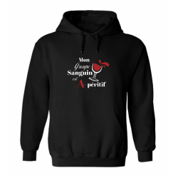 Sweat humour Mon groupe sanguin est A-péritif | Teetoi