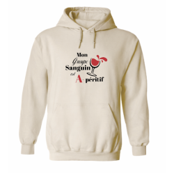 Sweat humour Mon groupe sanguin est A-péritif | Teetoi