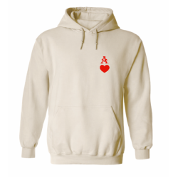 Sweat à capuche - As de Cœur minimaliste original | Teetoi