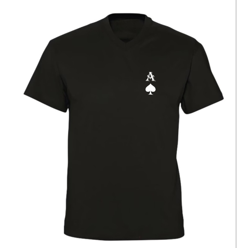 T-shirt col V As de Pique | Teetoi