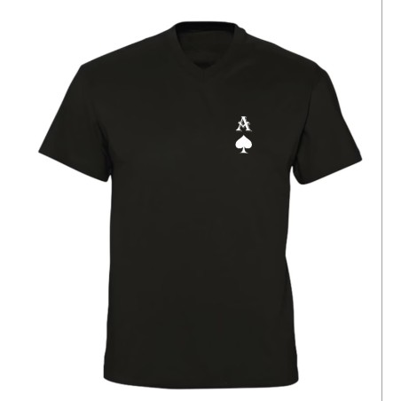 T-shirt col V As de Pique | Teetoi