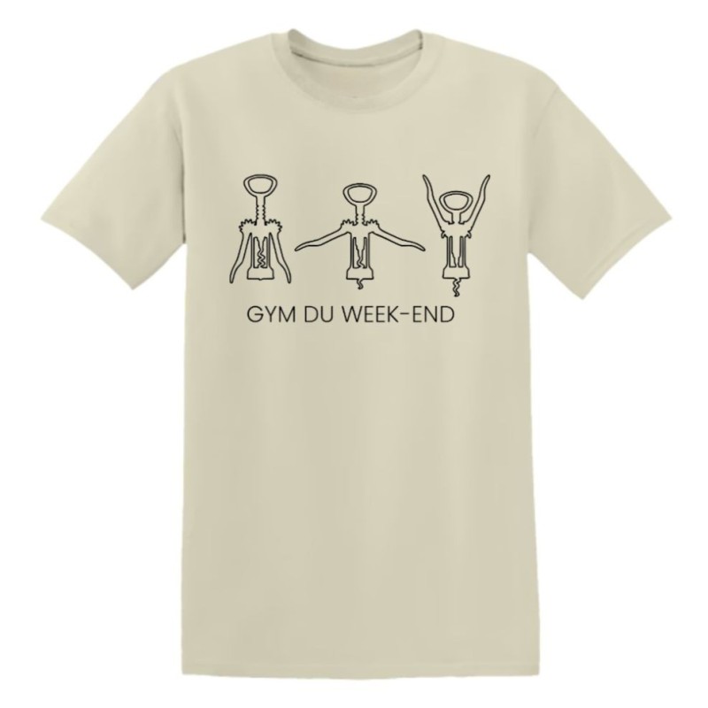T-shirt humour Gym du Week-End en coton | Teetoi