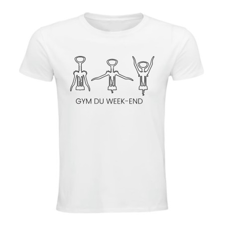 T-shirt humour Gym du Week-End en coton | Teetoi