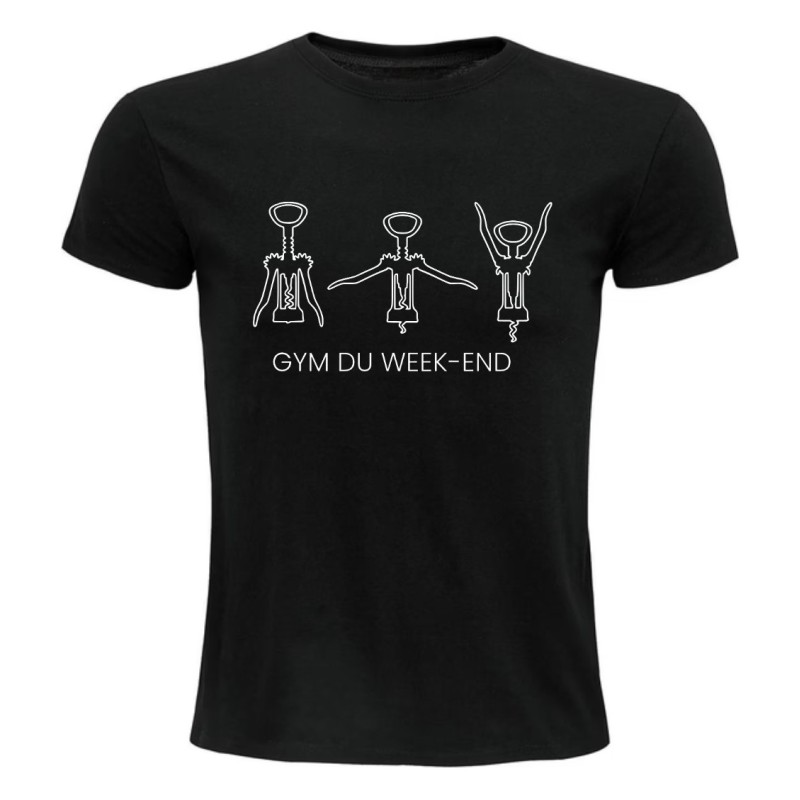 T-shirt humour Gym du Week-End en coton | Teetoi