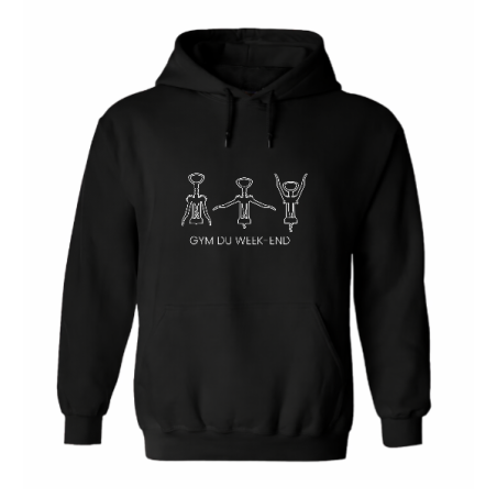 Sweat à capuche - humour Gym du Week-End | Teetoi