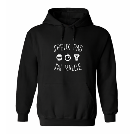 Sweat à capuche - J’peux pas j’ai rallye | Teetoi