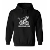 Sweat à capucher Vélociraptor à vélo | Teetoi