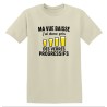 T-shirt humour verres progressifs | Ma vue baisse | Teetoi