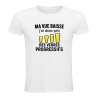 T-shirt humour verres progressifs | Ma vue baisse | Teetoi
