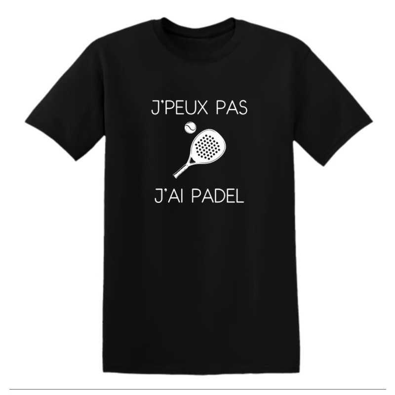 T-shirt - "J'peux pas j'ai padel" – Teetoi