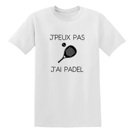 T-shirt - "J'peux pas j'ai padel" – Teetoi