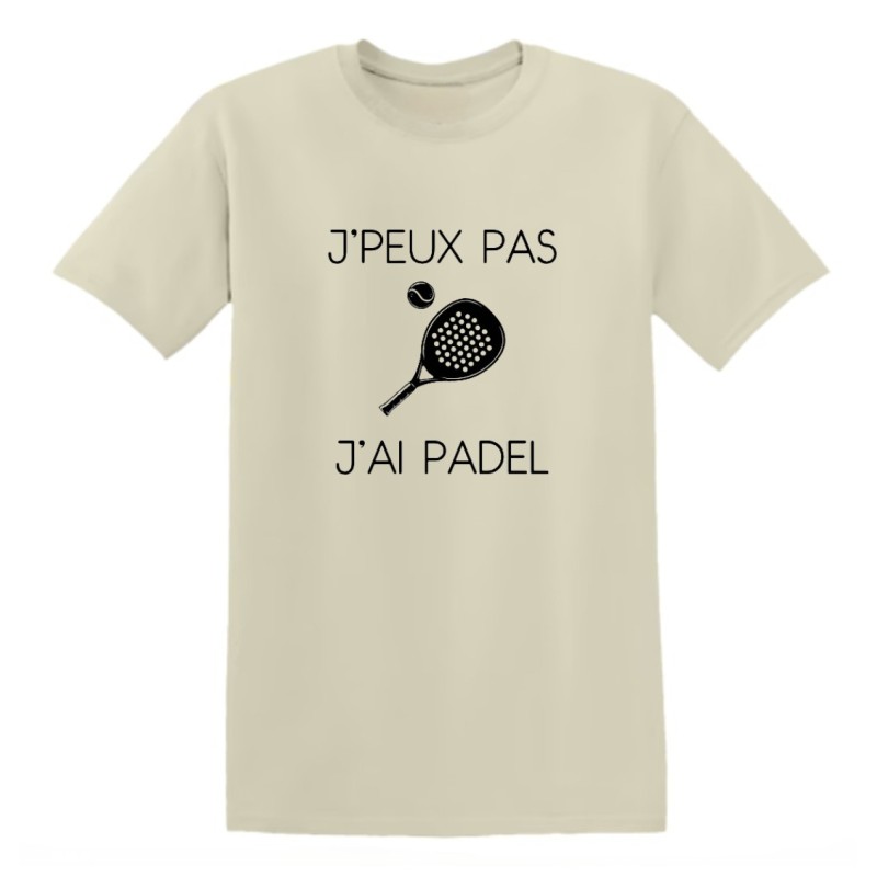 T-shirt - "J'peux pas j'ai padel" – Teetoi