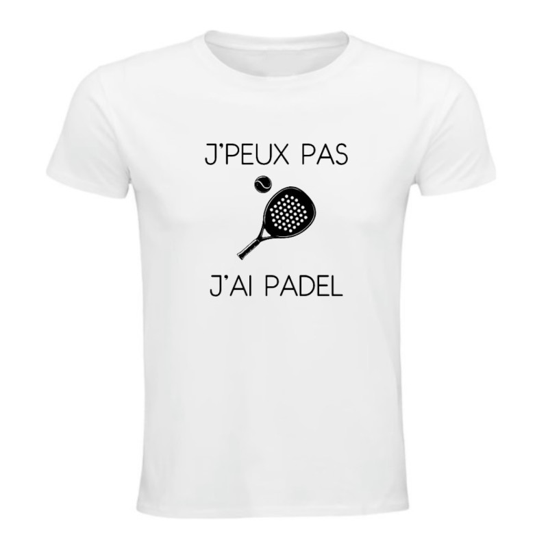 T-shirt - "J'peux pas j'ai padel" – Teetoi