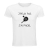 T-shirt - "J'peux pas j'ai padel" – Teetoi