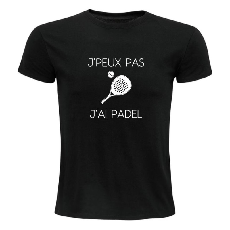 T-shirt - "J'peux pas j'ai padel" – Teetoi