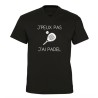T-shirt col V - "J'peux pas j'ai padel" – Teetoi