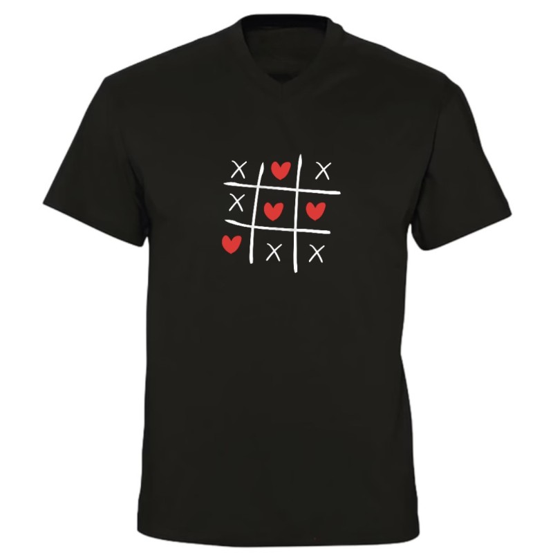 T-shirt col V – Morpion de l’amour