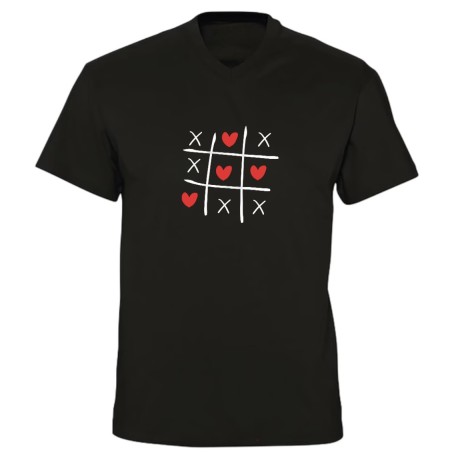 T-shirt col V – Morpion de l’amour