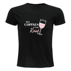T-shirt - Des copines et du rosé - Humour d'été