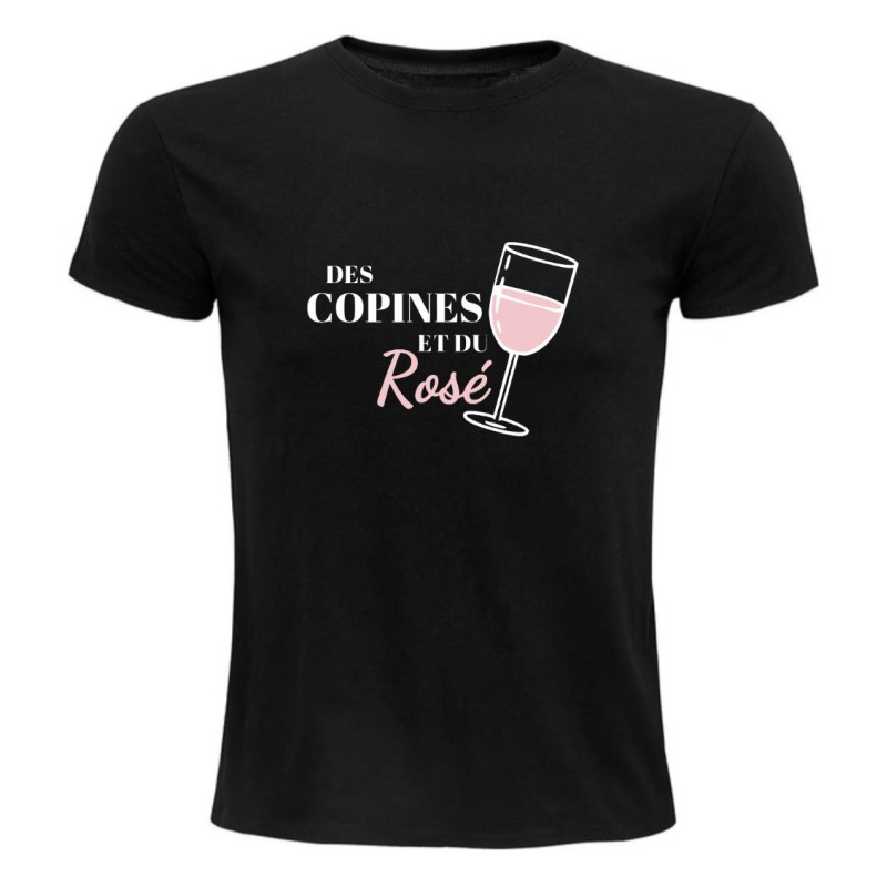 T-shirt - Des copines et du rosé - Humour d'été