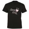 T-shirt  col V- Des copines et du rosé - Humour apéro filles