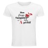 T-shirt humour Mon groupe sanguin est A-péritif | Teetoi