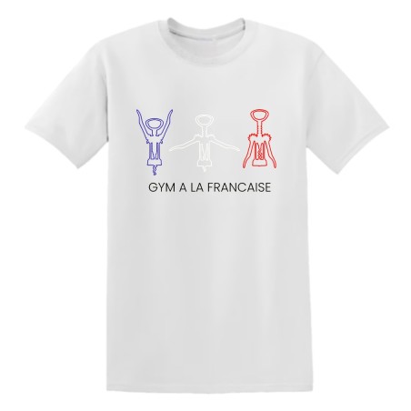 T-shirt - Gym à la française - Humour apéro