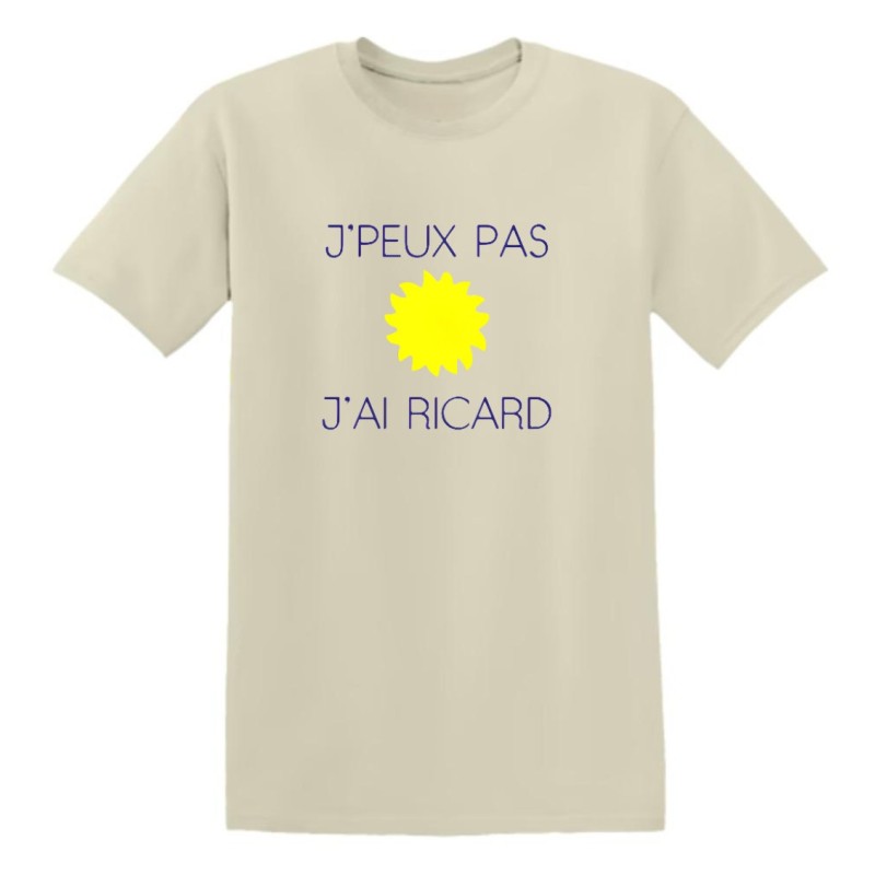 T-shirt - J’peux pas j’ai ricard - Humour apéro