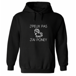 Sweat - J'peux pas, j'ai poney - Humour sport