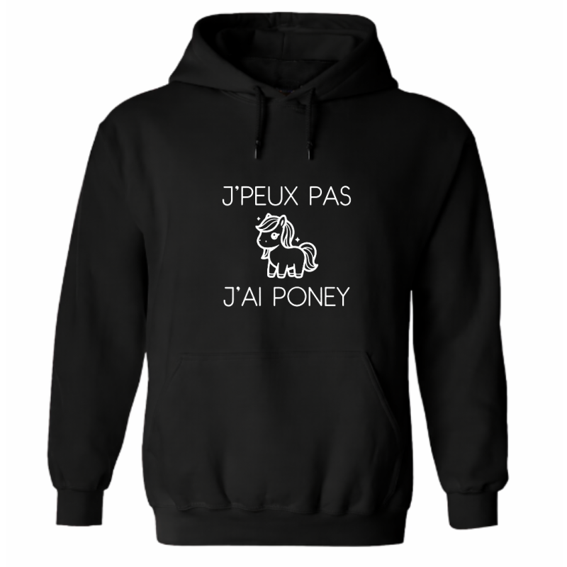 Sweat - J'peux pas, j'ai poney - Humour sport