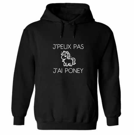 Sweat - J'peux pas, j'ai poney - Humour sport