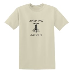 T-shirt - Jpeux pas j'ai vélo - Humour de coureur