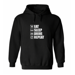 Sweat à capuche - Eat Sleep Drive Repeat