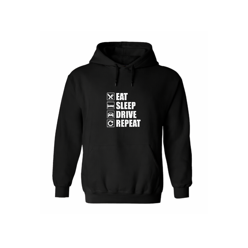Sweat à capuche - Eat Sleep Drive Repeat