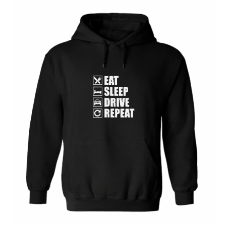 Sweat à capuche - Eat Sleep Drive Repeat