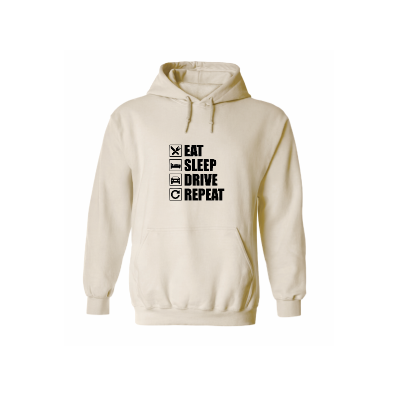 Sweat à capuche - Eat Sleep Drive Repeat