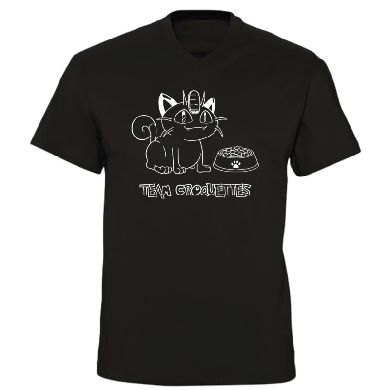 T-shirt col V - Team Croquettes