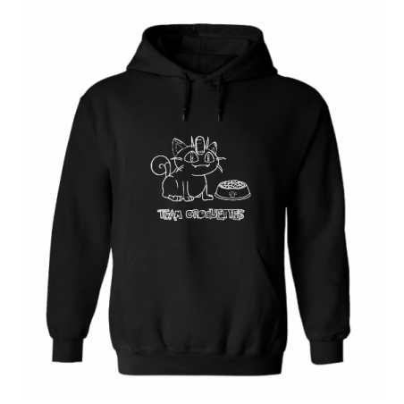 Sweat à capuche - Team Croquettes
