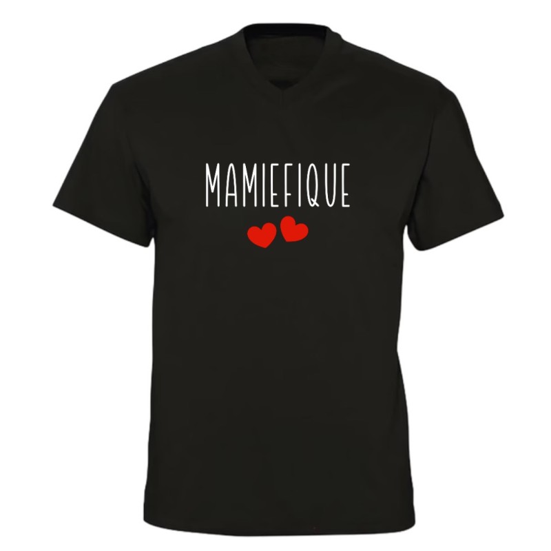 T-shirt col V - Mamiefique