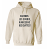 Sweat à capuche - Sauvons les souris, mangeons des chattes !
