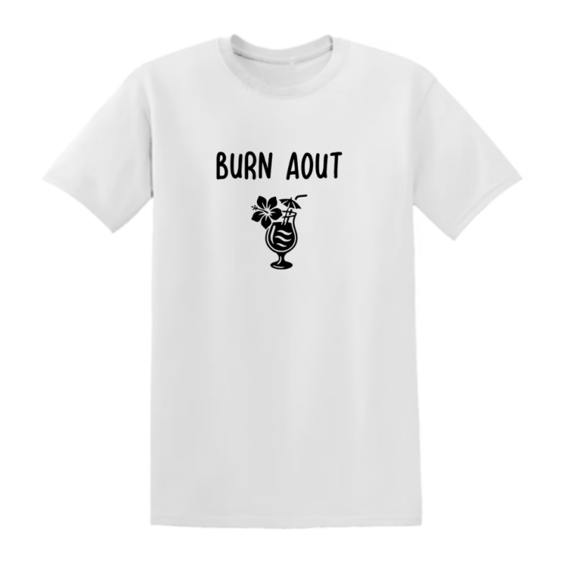 T-shirt blanc - Burn Aout