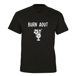 T-shirt col V - Burn Août