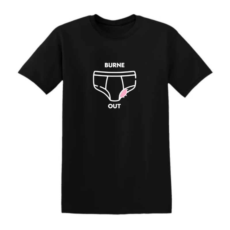 T-shirt noir - Burne out