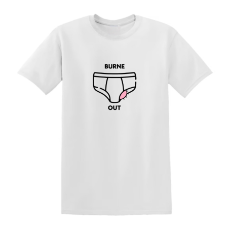 T-shirt blanc - Burne out