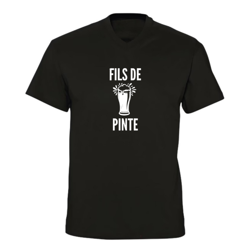T-shirt col V - Fils de pinte