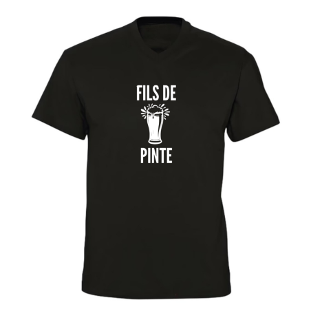 T-shirt col V - Fils de pinte